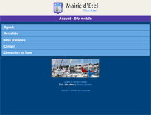 Tablet Screenshot of mairie-etel.fr